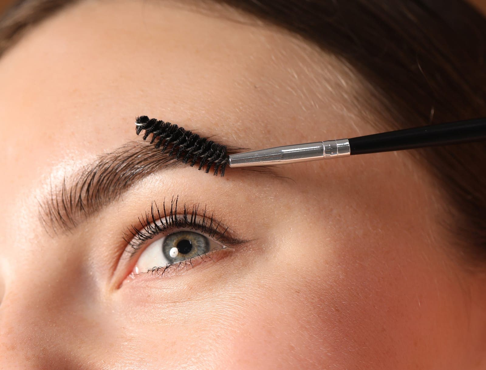 Eyebrow styling close-up at Classica Beauty, Upton