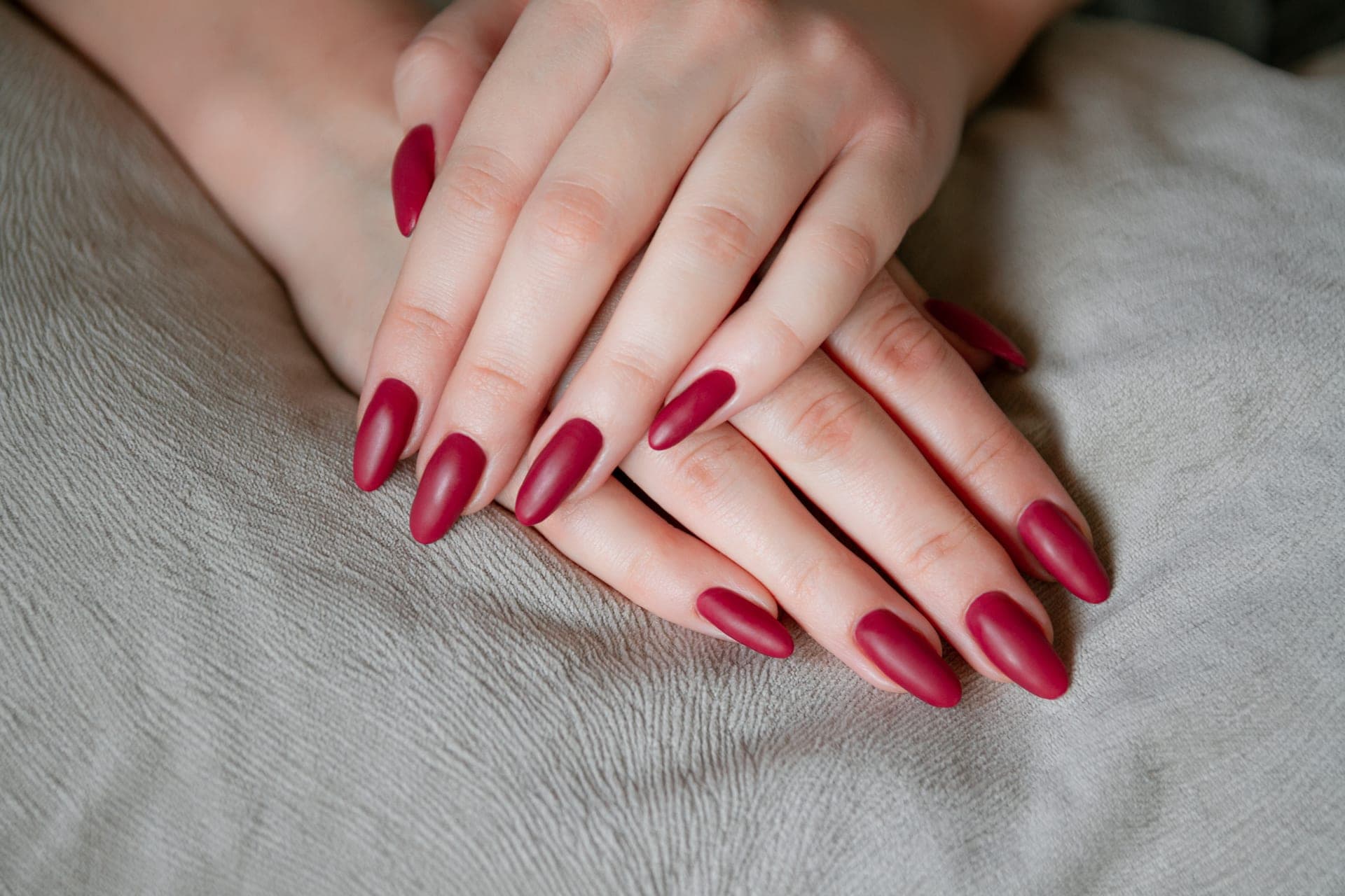 Acrylic nail set finished at Classica Beauty in Upton, West Yorkshire