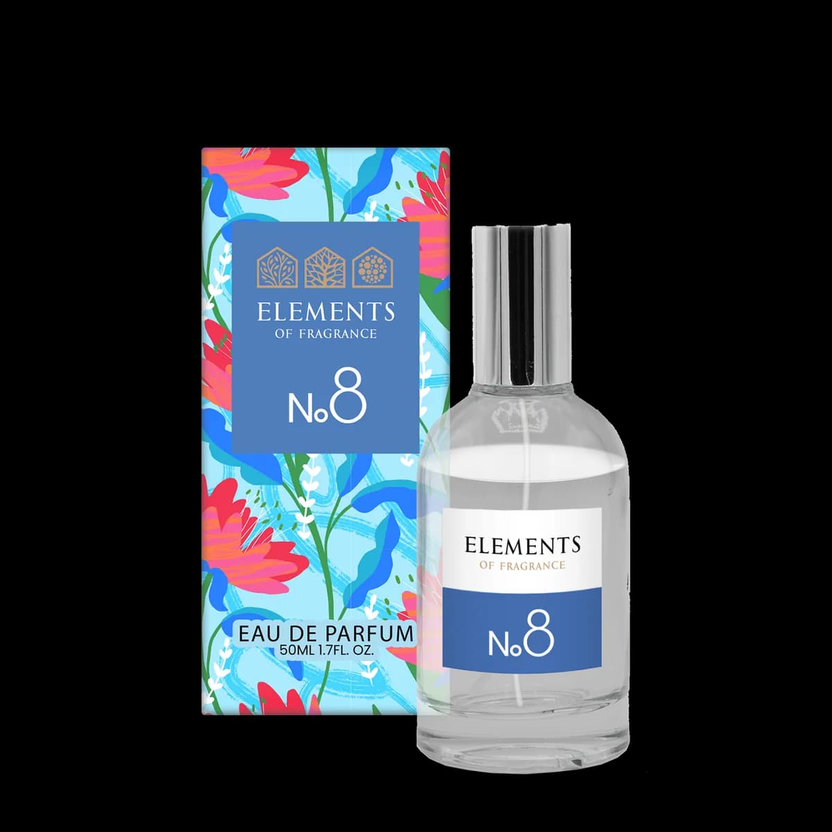 Elements of Fragrance No.8 eau de parfum — 50ml bottle and box